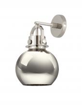 Innovations Lighting 410-1W-PN-M410-8PN - Newton Sphere - 1 Light - 8 inch - Polished Nickel - Sconce