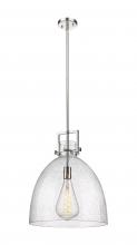 Innovations Lighting 411-1SL-PN-G412-16SDY - Newton Bell - 1 Light - 16 inch - Polished Nickel - Pendant