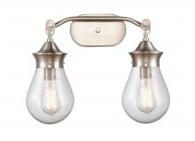 Innovations Lighting 414-2W-SN-G4144-6 - Genesis - 2 Light - 18 inch - Satin Nickel - Bath Vanity Light