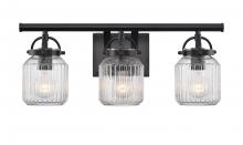 Innovations Lighting 416-3W-BK-G416-6SDY - Latreille - 3 Light - 22 inch - Matte Black - Bath Vanity Light