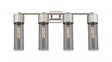 Innovations Lighting 428-4W-SN-G428-12SM - Bolivar - 4 Light - 31 inch - Satin Nickel - Bath Vanity Light