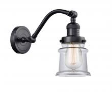 Innovations Lighting 515-1W-BK-G182S - Canton - 1 Light - 7 inch - Matte Black - Sconce