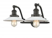 Innovations Lighting 515-2W-OB-G1 - Halophane - 2 Light - 18 inch - Oil Rubbed Bronze - Bath Vanity Light