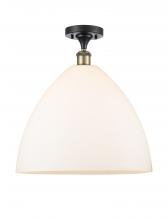 Innovations Lighting 516-1C-BAB-GBD-161 - Bristol - 1 Light - 16 inch - Black Antique Brass - Semi-Flush Mount