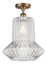 Innovations Lighting 516-1C-BB-G212 - Springwater - 1 Light - 12 inch - Brushed Brass - Semi-Flush Mount