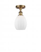 Innovations Lighting 516-1C-BB-G81 - Eaton - 1 Light - 6 inch - Brushed Brass - Semi-Flush Mount