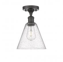 Innovations Lighting 516-1C-OB-GBC-84 - Berkshire - 1 Light - 8 inch - Oil Rubbed Bronze - Semi-Flush Mount