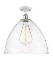 Innovations Lighting 516-1C-WPC-GBD-164 - Bristol - 1 Light - 16 inch - White Polished Chrome - Semi-Flush Mount