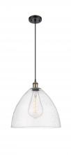 Innovations Lighting 516-1P-BAB-GBD-164 - Bristol - 1 Light - 16 inch - Black Antique Brass - Cord hung - Pendant