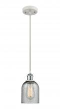 Innovations Lighting 516-1P-WPC-G257 - Caledonia - 1 Light - 5 inch - White Polished Chrome - Cord hung - Mini Pendant