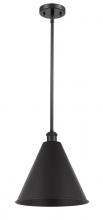 Innovations Lighting 516-1S-BK-MBC-16-BK - Berkshire - 1 Light - 16 inch - Matte Black - Pendant