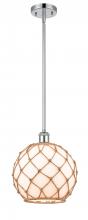 Innovations Lighting 516-1S-PC-G121-10RB - Farmhouse Rope - 1 Light - 10 inch - Polished Chrome - Mini Pendant