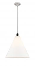 Innovations Lighting 516-1S-WPC-GBC-161 - Berkshire - 1 Light - 16 inch - White Polished Chrome - Pendant