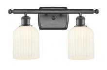 Innovations Lighting 516-2W-OB-G559-5GWH - Bridal Veil - 2 Light - 15 inch - Oil Rubbed Bronze - Bath Vanity Light