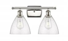 Innovations Lighting 516-2W-PN-GBD-754 - Bristol - 2 Light - 18 inch - Polished Nickel - Bath Vanity Light