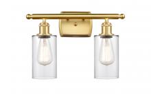 Innovations Lighting 516-2W-SG-G802 - Clymer - 2 Light - 14 inch - Satin Gold - Bath Vanity Light