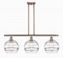 Innovations Lighting 516-3I-AC-G556-10CL - Rochester - 3 Light - 37 inch - Antique Copper - Cord hung - Island Light