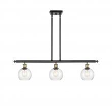 Innovations Lighting 516-3I-BAB-G124-6 - Athens - 3 Light - 36 inch - Black Antique Brass - Cord hung - Island Light