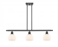 Innovations Lighting 516-3I-BK-G121-6 - Athens - 3 Light - 36 inch - Matte Black - Cord hung - Island Light