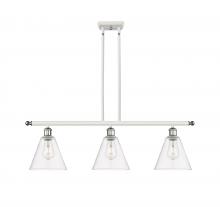 Innovations Lighting 516-3I-WPC-GBC-82 - Berkshire - 3 Light - 36 inch - White Polished Chrome - Cord hung - Island Light