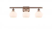 Innovations Lighting 516-3W-AC-G121-6 - Athens - 3 Light - 26 inch - Antique Copper - Bath Vanity Light