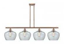 Innovations Lighting 516-4I-AC-G92-L - Fenton - 4 Light - 49 inch - Antique Copper - Cord hung - Island Light