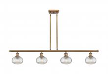 Innovations Lighting 516-4I-BB-G555-6CL - Ithaca - 4 Light - 48 inch - Brushed Brass - Cord hung - Island Light