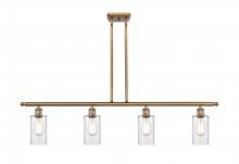 Innovations Lighting 516-4I-BB-G802 - Clymer - 4 Light - 48 inch - Brushed Brass - Cord hung - Island Light