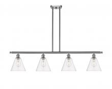 Innovations Lighting 516-4I-SN-GBC-82 - Berkshire - 4 Light - 48 inch - Brushed Satin Nickel - Cord hung - Island Light