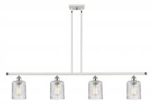 Innovations Lighting 516-4I-WPC-G112C-5CL - Cobbleskill - 4 Light - 48 inch - White Polished Chrome - Cord hung - Island Light