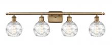 Innovations Lighting 516-4W-BB-G1213-6 - Athens Deco Swirl - 4 Light - 36 inch - Brushed Brass - Bath Vanity Light