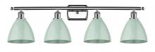 Innovations Lighting 516-4W-PC-MBD-75-SF - Plymouth - 4 Light - 38 inch - Polished Chrome - Bath Vanity Light