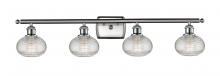 Innovations Lighting 516-4W-SN-G555-6CL - Ithaca - 4 Light - 36 inch - Brushed Satin Nickel - Bath Vanity Light