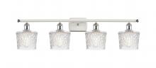 Innovations Lighting 516-4W-WPC-G402 - Niagara - 4 Light - 37 inch - White Polished Chrome - Bath Vanity Light