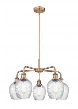 Innovations Lighting 516-5CR-AC-G292 - Salina - 5 Light - 24 inch - Antique Copper - Chandelier