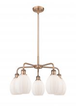 Innovations Lighting 516-5CR-AC-G81 - Eaton - 5 Light - 24 inch - Antique Copper - Chandelier