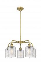 Innovations Lighting 516-5CR-BB-G112C-5CL - Cobbleskill - 5 Light - 23 inch - Brushed Brass - Chandelier