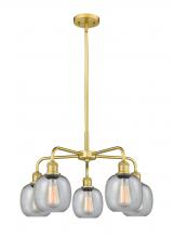 Innovations Lighting 516-5CR-SG-G104 - Belfast - 5 Light - 24 inch - Satin Gold - Chandelier