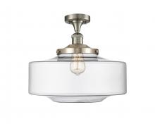 Innovations Lighting 517-1CH-SN-G692-16 - Bridgeton - 1 Light - 12 inch - Brushed Satin Nickel - Semi-Flush Mount