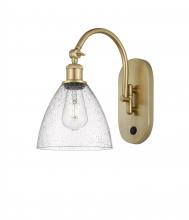 Innovations Lighting 518-1W-SG-GBD-754 - Bristol - 1 Light - 8 inch - Satin Gold - Sconce