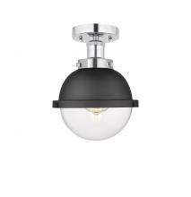 Innovations Lighting 616-1F-PC-HFS-62-BK - Edison - 1 Light - 7 inch - Polished Chrome - Semi-Flush Mount