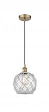 Innovations Lighting 616-1P-AB-G122-8RW - Edison - 1 Light - 8 inch - Antique Brass - Mini Pendant