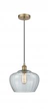 Innovations Lighting 616-1P-AB-G92-L - Fenton - 1 Light - 11 inch - Antique Brass - Cord hung - Mini Pendant