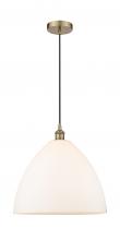 Innovations Lighting 616-1P-AB-GBD-161 - Bristol - 1 Light - 16 inch - Antique Brass - Cord hung - Pendant