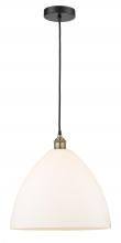 Innovations Lighting 616-1P-BAB-GBD-161 - Bristol - 1 Light - 16 inch - Black Antique Brass - Cord hung - Pendant