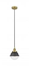 Innovations Lighting 616-1PH-BB-HFS-62-BK - Edison - 1 Light - 7 inch - Brushed Brass - Mini Pendant