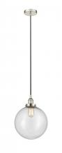 Innovations Lighting 616-1PH-PN-G204-12 - Beacon - 1 Light - 12 inch - Polished Nickel - Cord hung - Mini Pendant