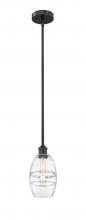 Innovations Lighting 616-1S-BK-G557-6CL - Vaz - 1 Light - 6 inch - Matte Black - Cord hung - Mini Pendant