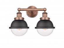 Innovations Lighting 616-2W-AC-HFS-62-BK - Edison - 2 Light - 16 inch - Antique Copper - Bath Vanity Light