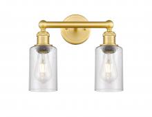 Innovations Lighting 616-2W-SG-G804 - Clymer - 2 Light - 13 inch - Satin Gold - Bath Vanity Light